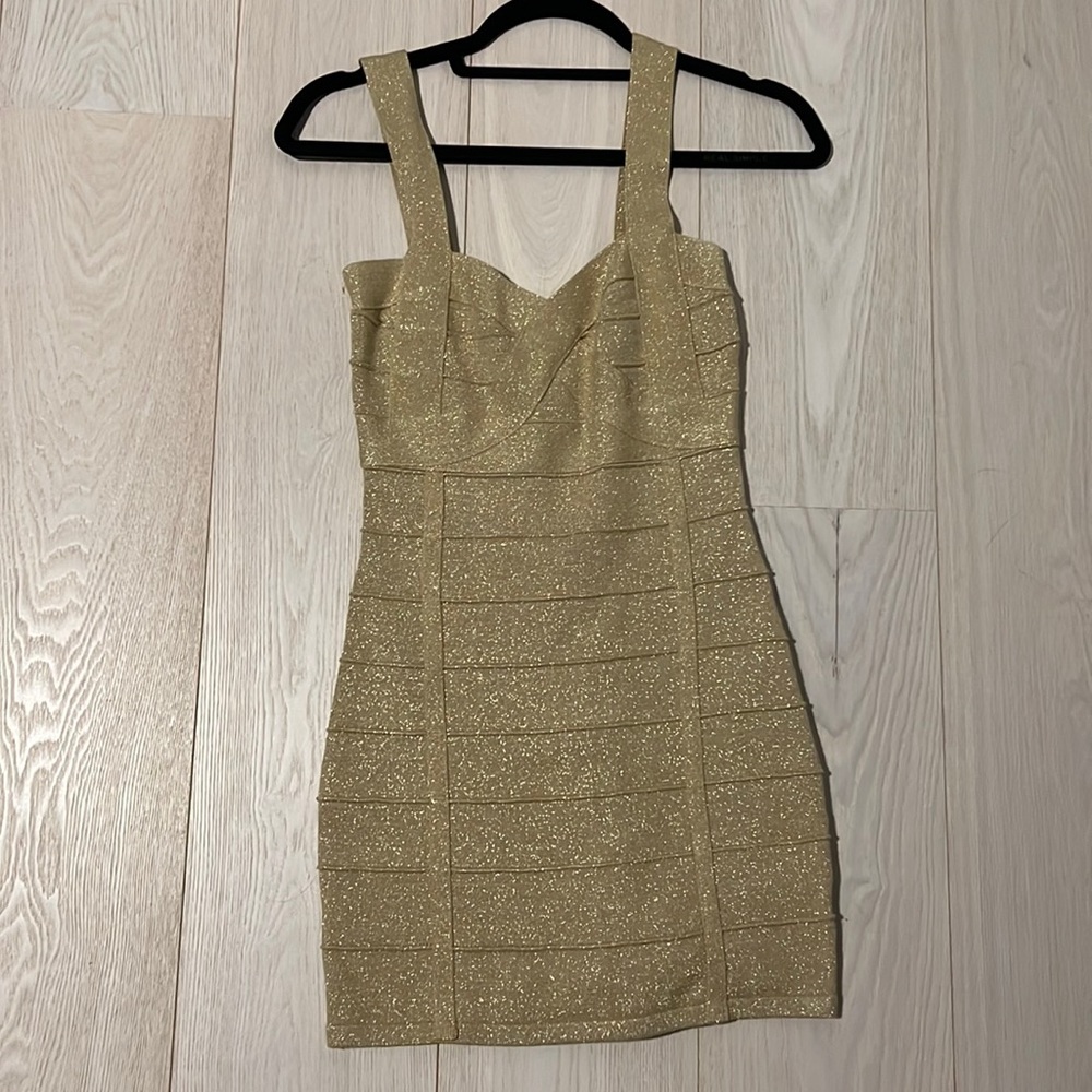 Mini Gold Dress